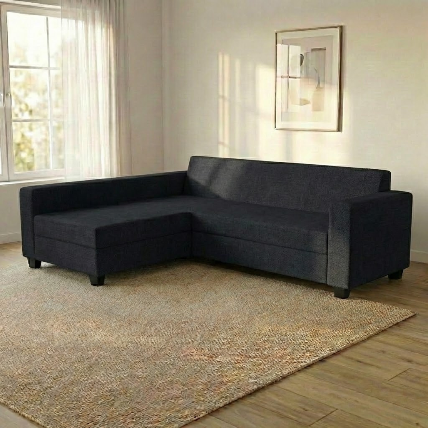 NZ Made Eco Long-Arm With Chaise Corner Sofa