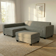 NZ Made Eco Long-Arm With Chaise Corner Sofa