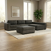 NZ Made Evoque Long-Arm With Chaise Corner Sofa