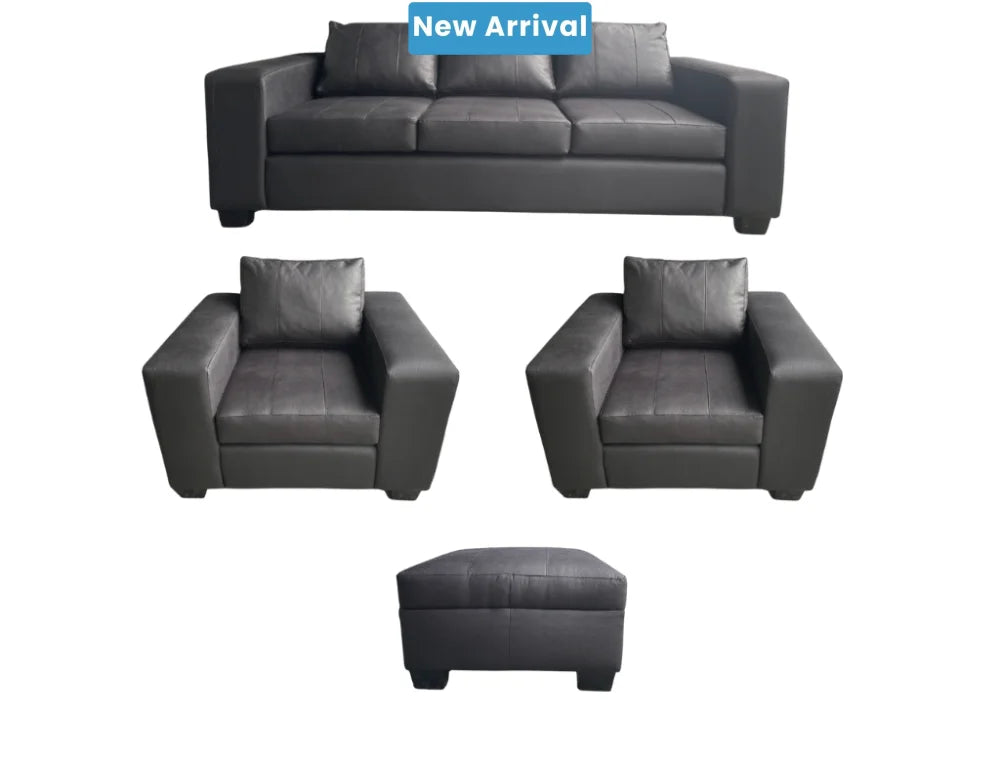NZ Made Evoque Lounge Suite 3 + 1 + 1 + Ottoman