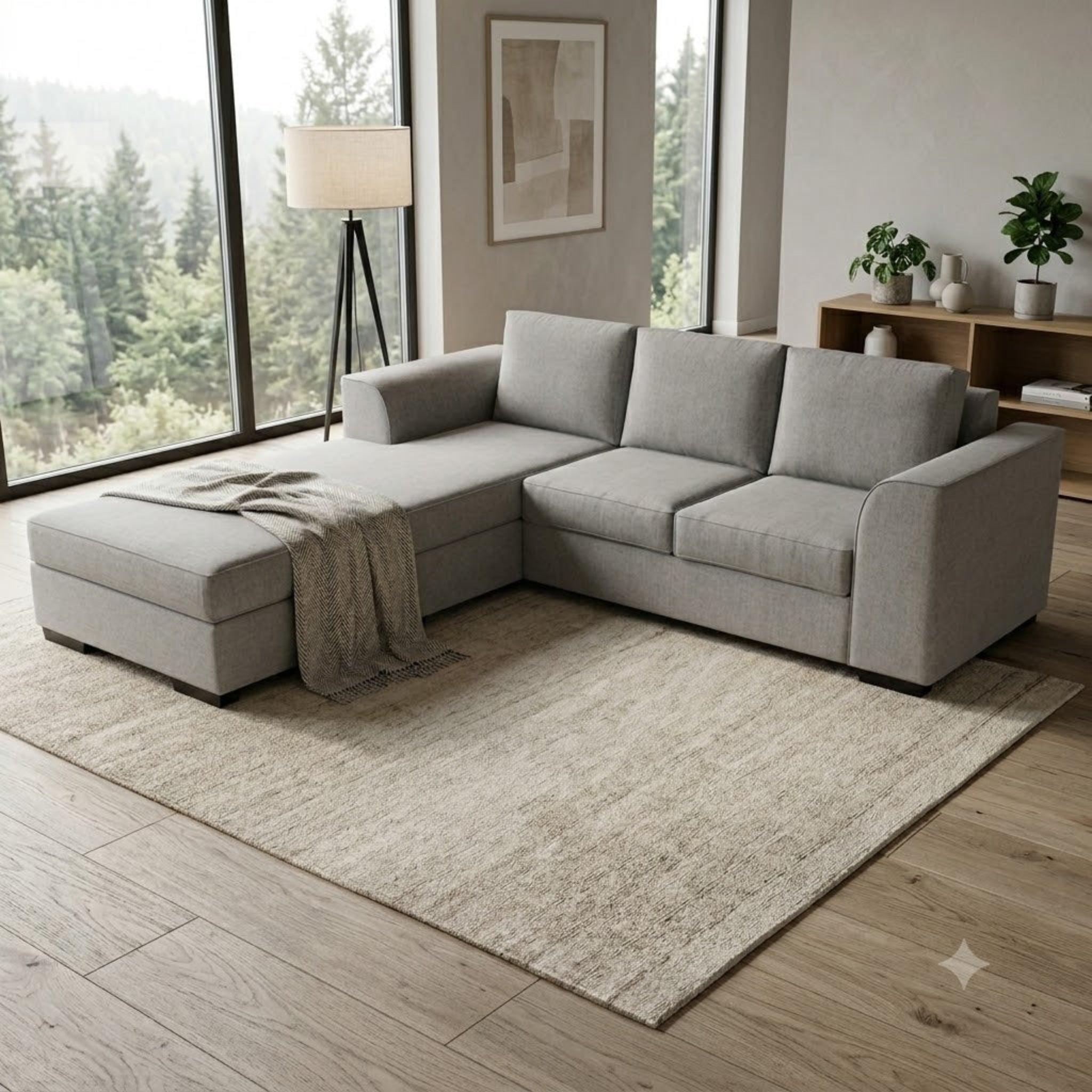 NZ Made Harbor 3 Seater with Chaise Corner Sofa