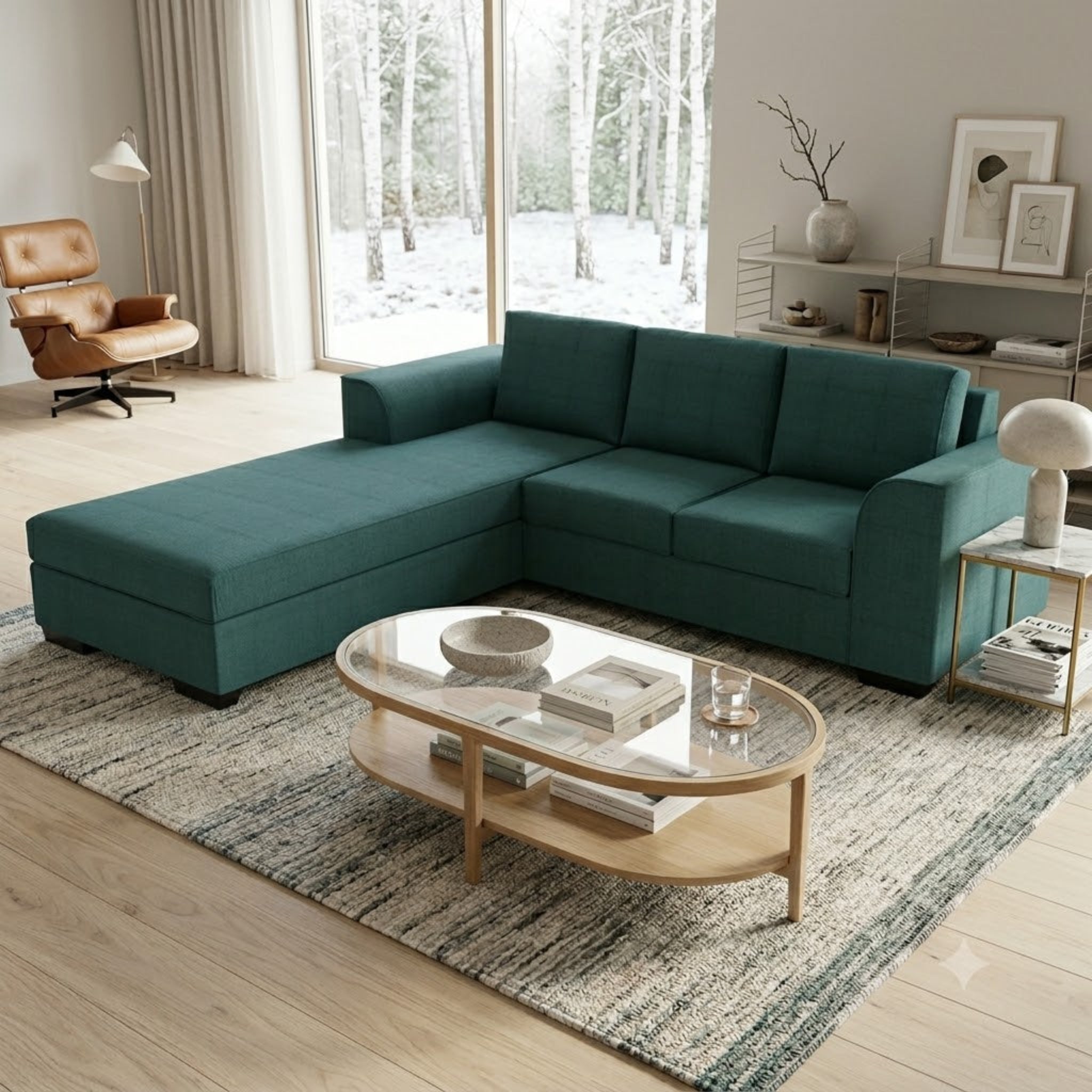 NZ Made Harbor 3 Seater with Chaise Corner Sofa