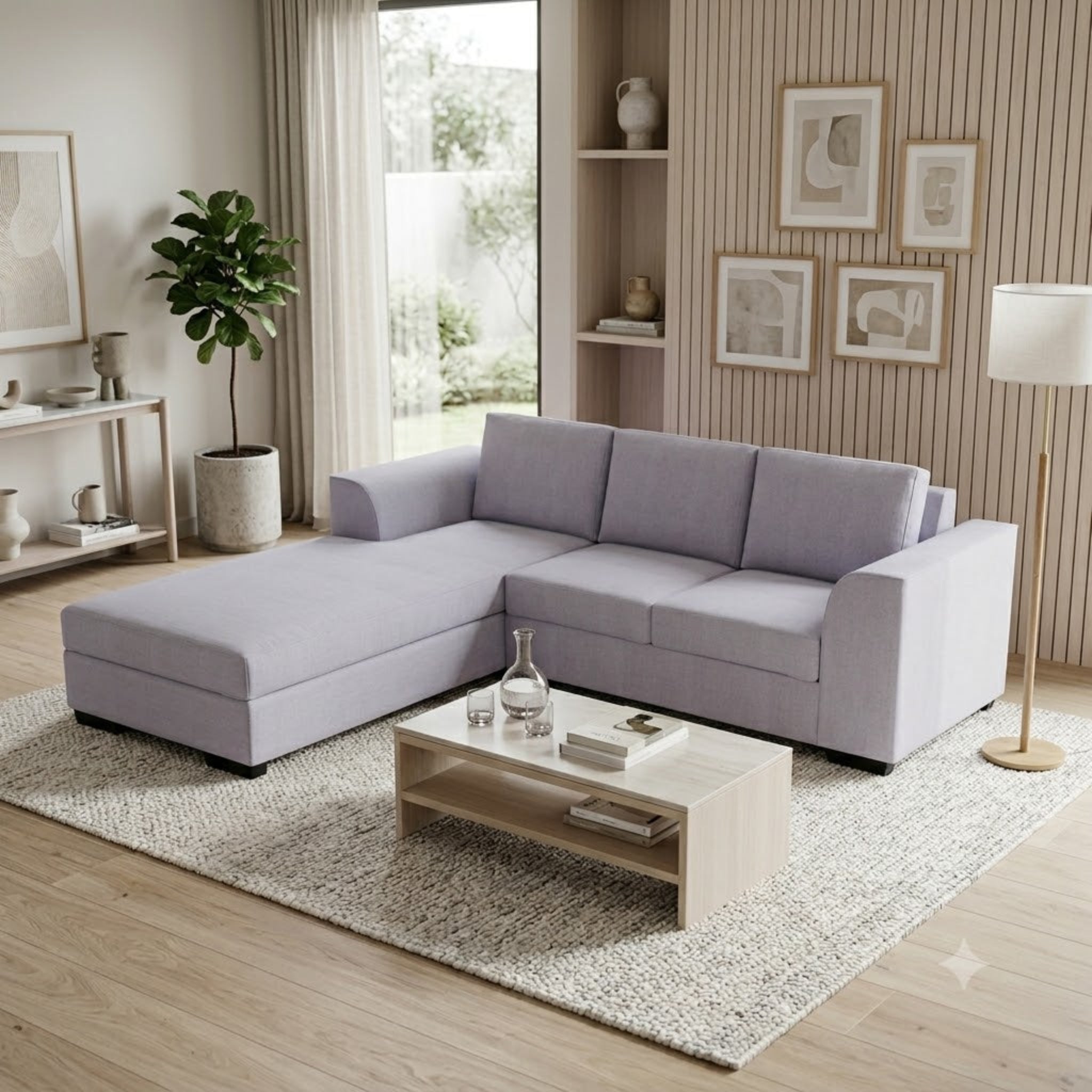 NZ Made Harbor 3 Seater with Chaise Corner Sofa