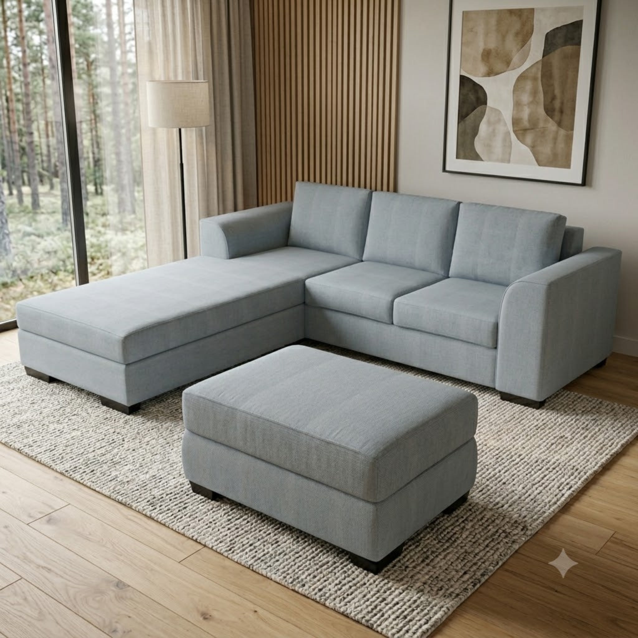 NZ Made Harbor 3 Seater with Chaise Corner Sofa