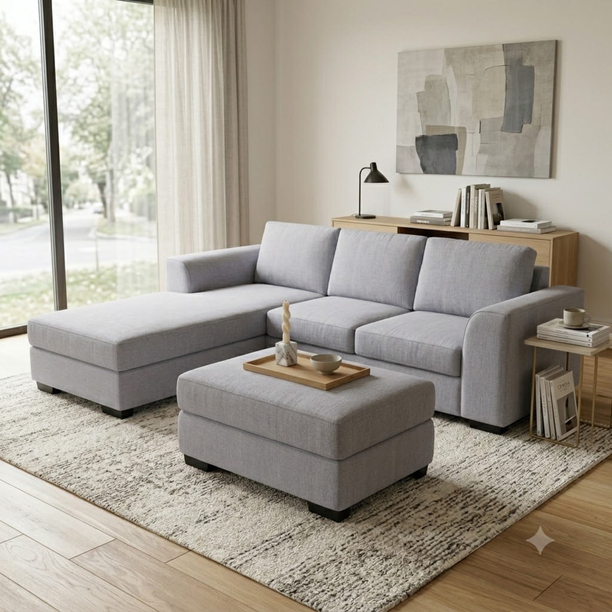 NZ Made Harbor 3 Seater with Chaise Corner Sofa
