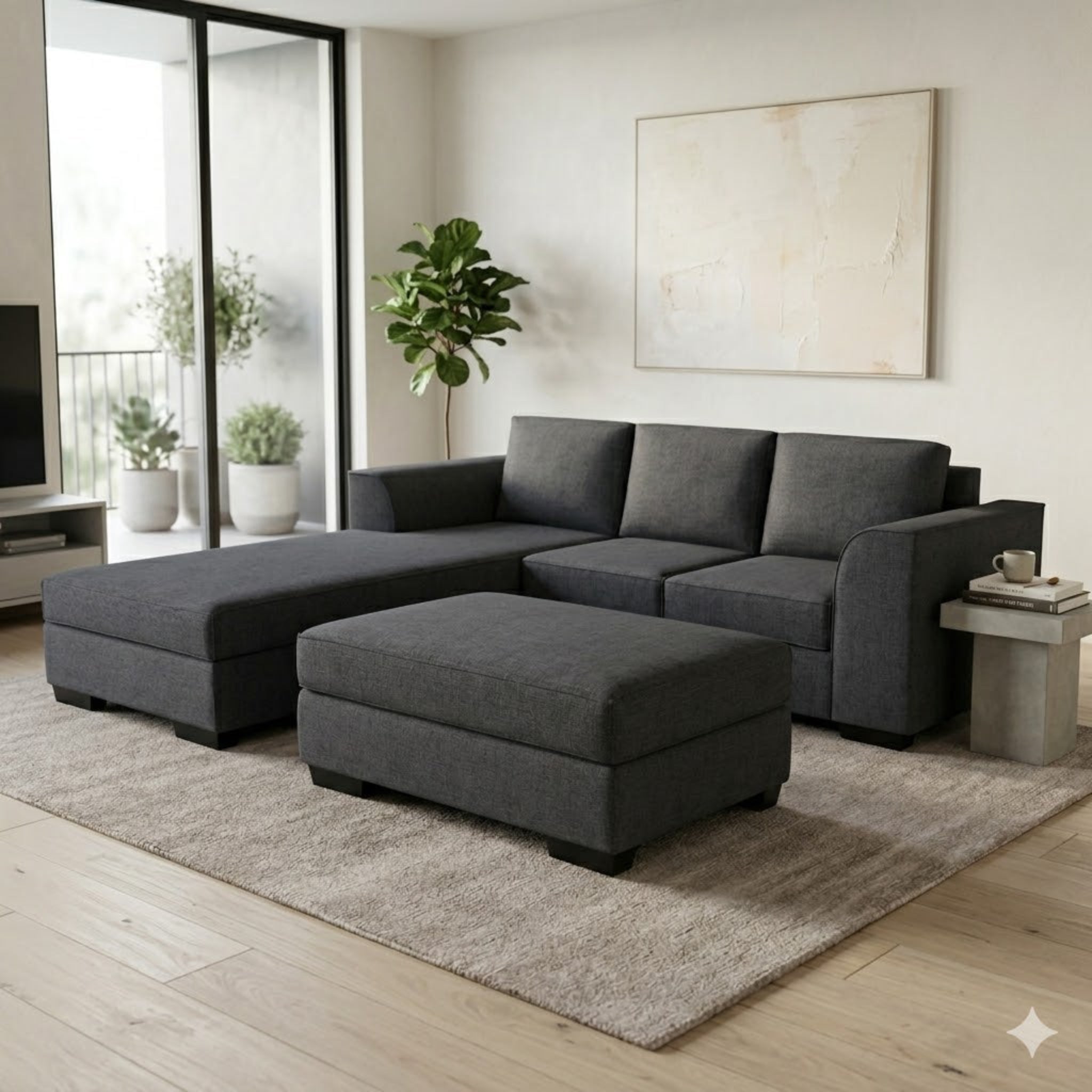 NZ Made Harbor 3 Seater with Chaise Corner Sofa - Image 4 | Furniture World NZ