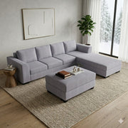 NZ Made Harbor 4 Seater Corner Sofa With Reversible Chaise