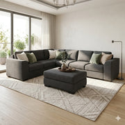 NZ Made Harbor 6 Seater Corner Sofa-Ramsey Biscuit - Image 4 | Furniture World NZ