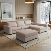 NZ Made Harbor Long-Arm with Chaise Corner Sofa