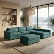 NZ Made Harbor Long-Arm with Chaise Corner Sofa