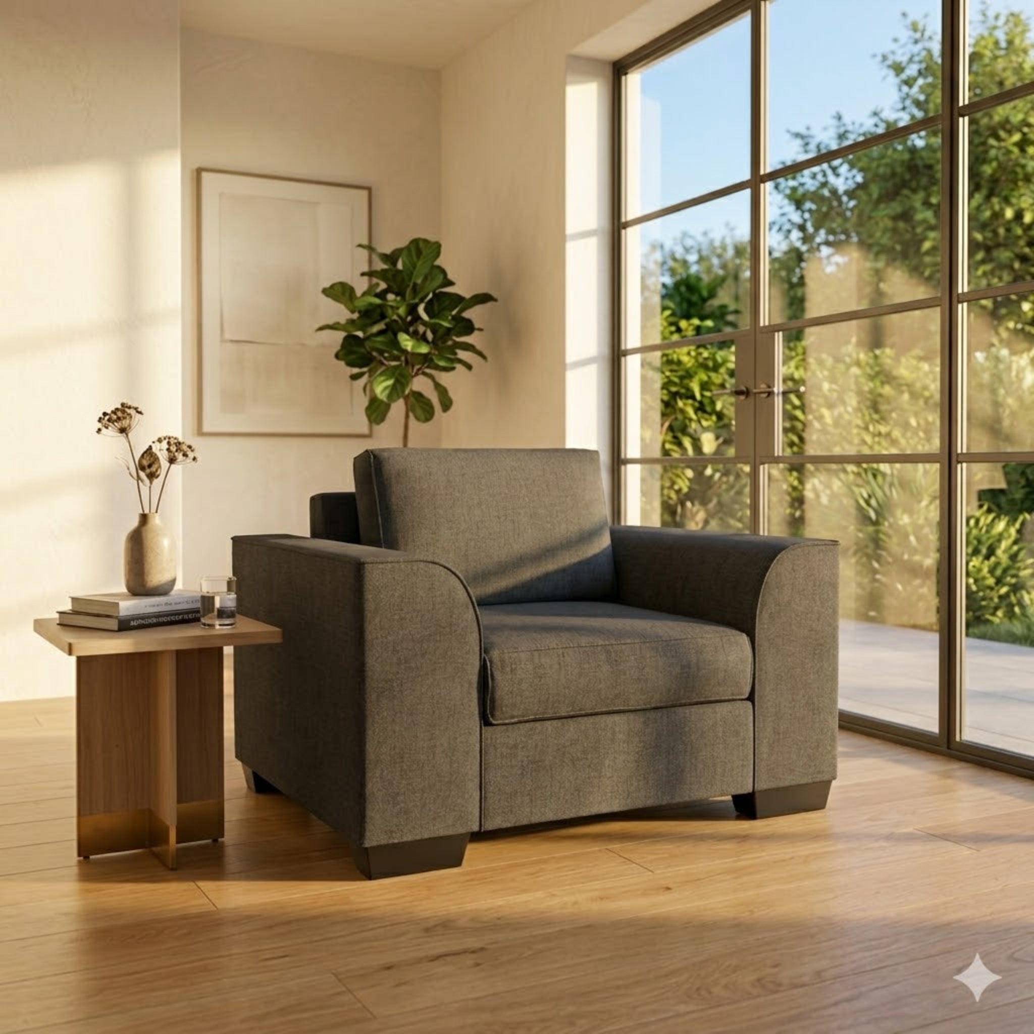 Harbor NZ Made Sofa Chair - Side View | Furniture World NZ