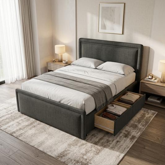 NZ Made Imperial Bed Frame With Drawers