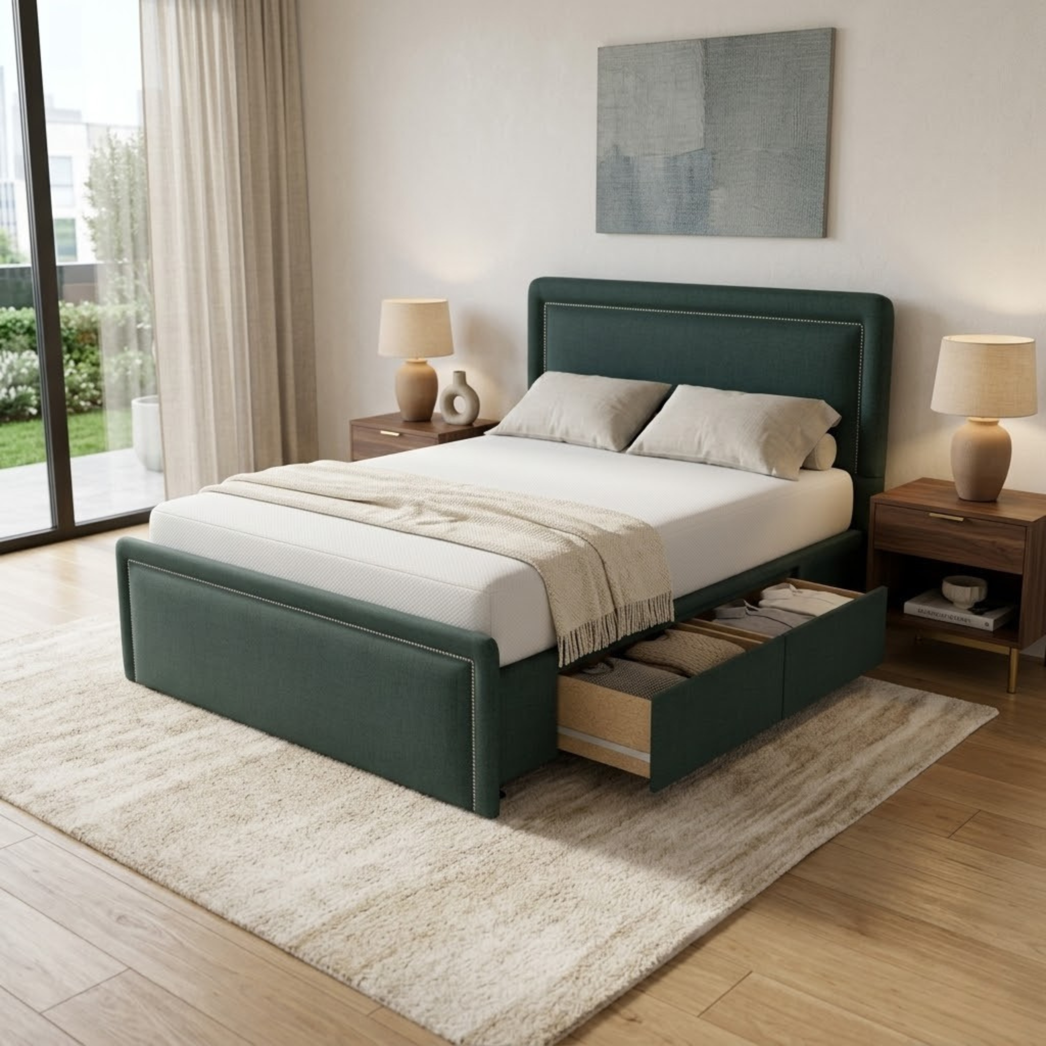 NZ Made Imperial Bed Frame With Drawers