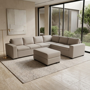 NZ Made Jumbo 6 Seater Corner Sofa