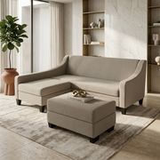 NZ Made Milano Accent Long-Arm With Chaise Sofa