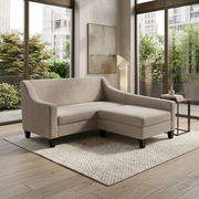 NZ Made Milano Accent Long-Arm With Chaise Sofa