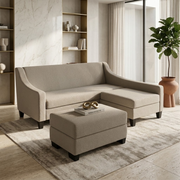 NZ Made Milano Accent Long-Arm With Chaise Sofa