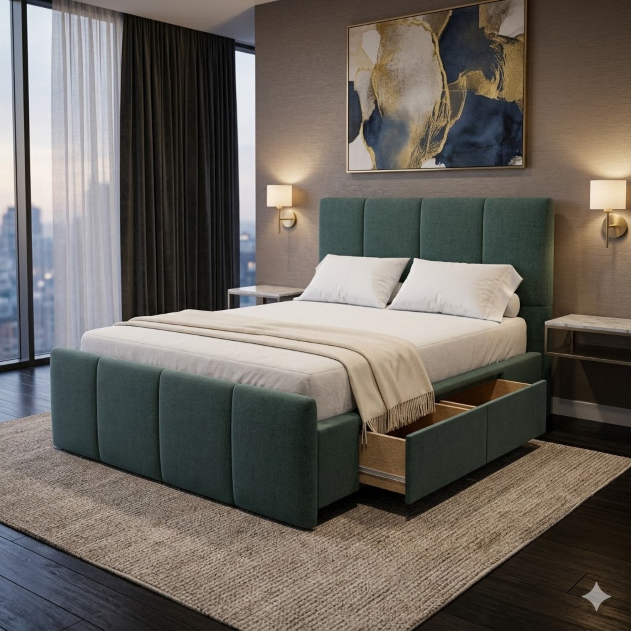 NZ Made Napbox Bed Frame With Drawers