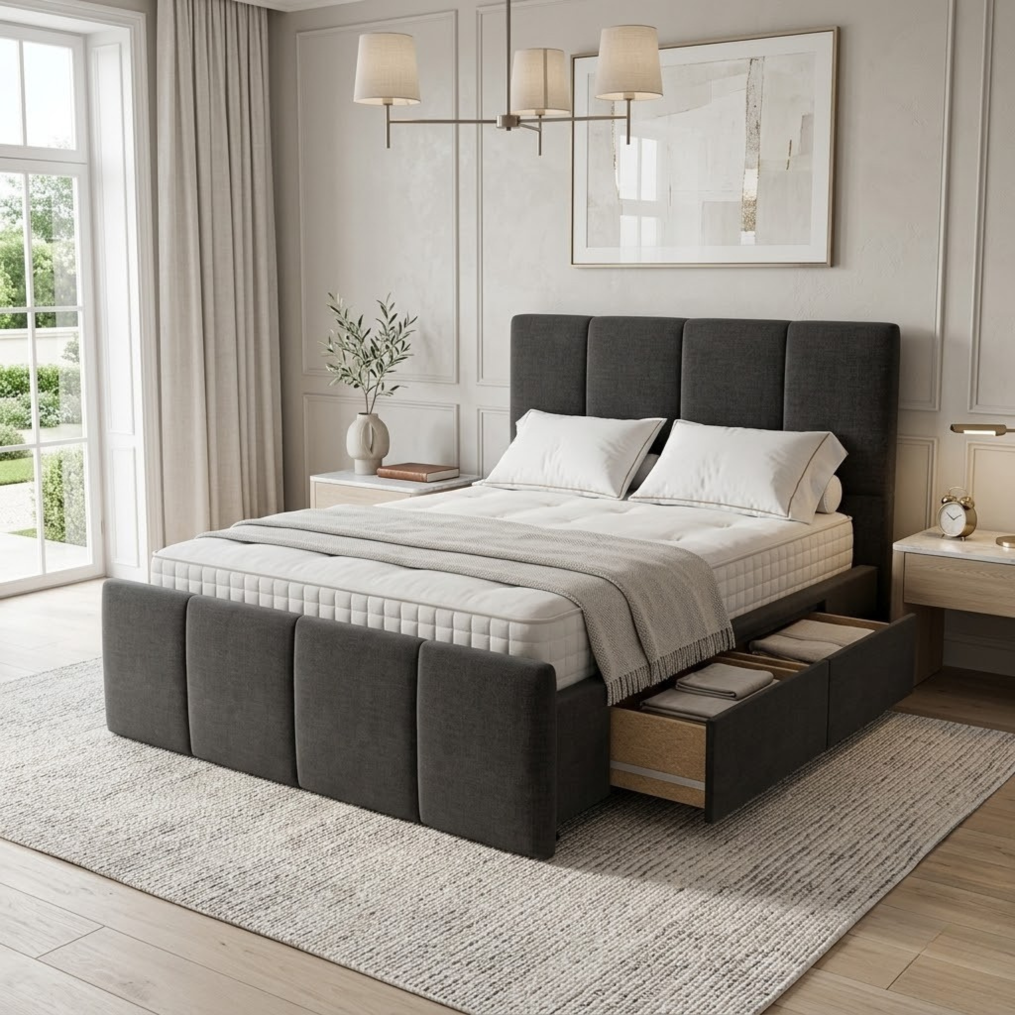 NZ Made Napbox Bed Frame With Drawers