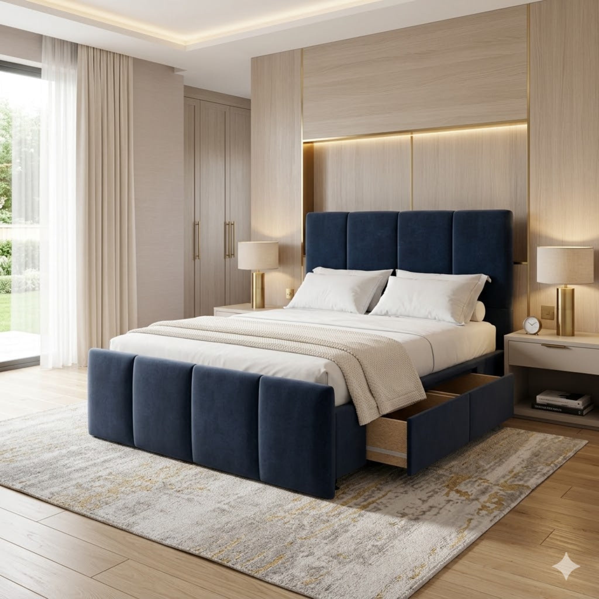 NZ Made Napbox Bed Frame With Drawers