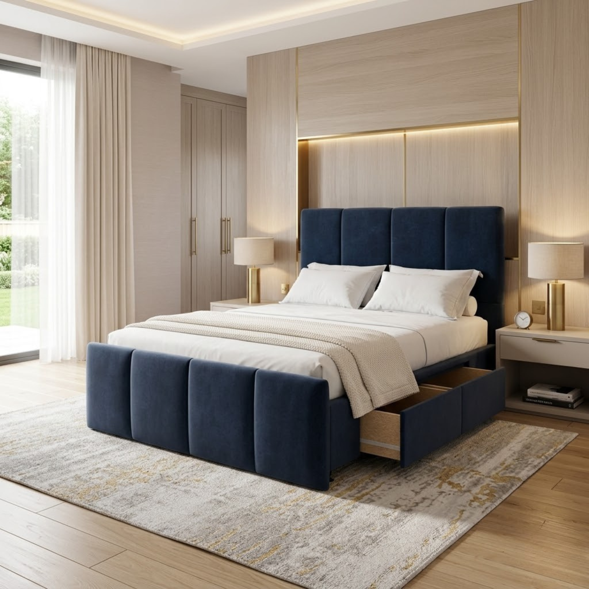 NZ Made Napbox Bed Frame With Drawers
