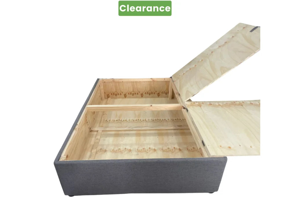 NZ Made Napbox Storage Bed +SleepMax PP Pro Mattress:Double Floor Model Double Storage Bed Base Only
