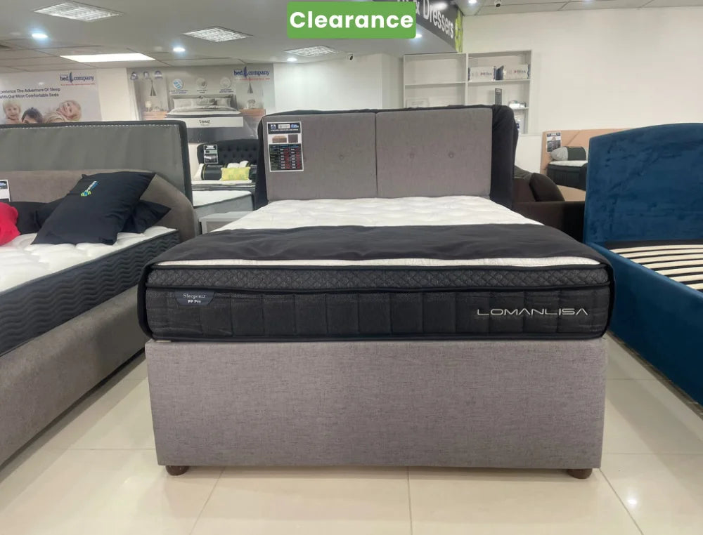NZ Made Napbox Storage Bed +SleepMax PP Pro Mattress:Double Floor Model Double Storage Bed Base with Headboard