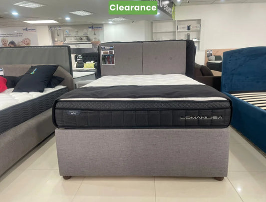 NZ Made Napbox Storage Bed +SleepMax PP Pro Mattress:Double Floor Model Double Storage Bed Base with Headboard