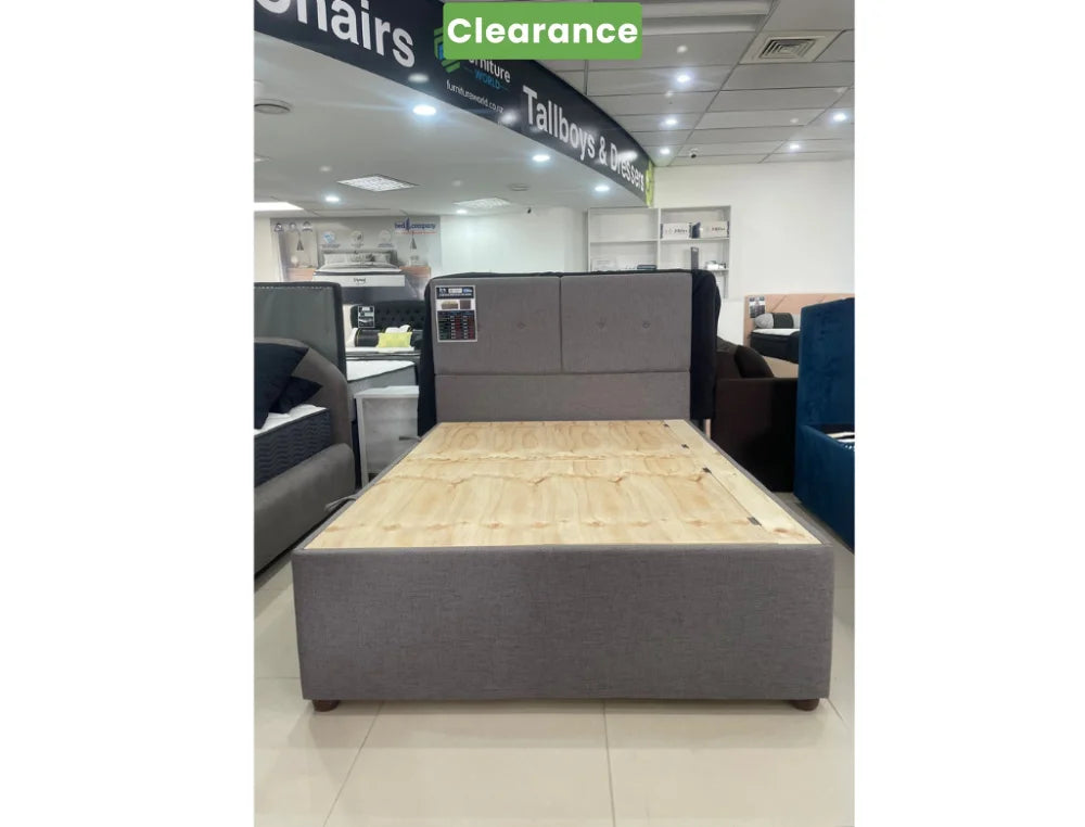 NZ Made Napbox Storage Bed +SleepMax PP Pro Mattress:Double Floor Model Double Storage Bed Base with Headboard