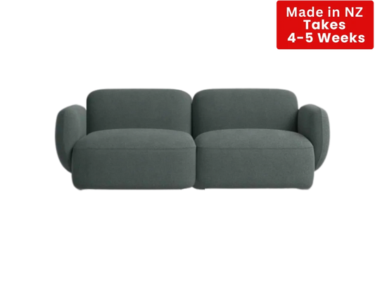 Nz Made Nexus 2 Seater Sofa Burwood Pewter