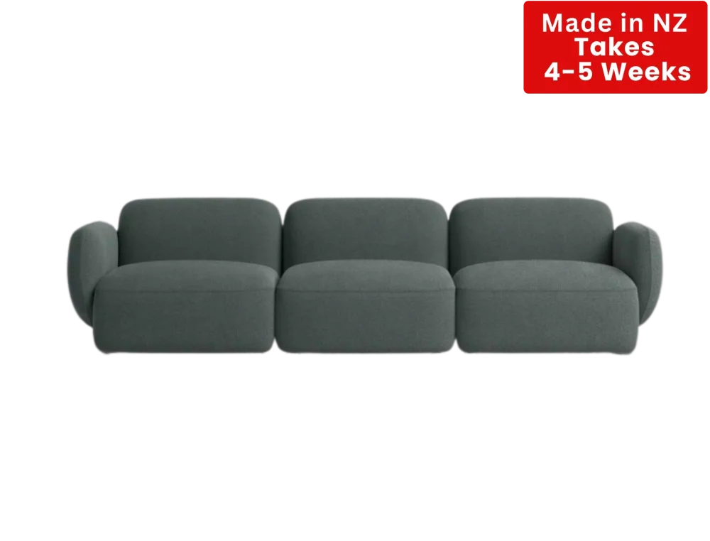 Nz Made Nexus 3 Seater Sofa Burwood Pewter