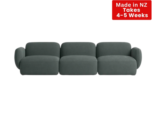 Nz Made Nexus 3 Seater Sofa Burwood Pewter