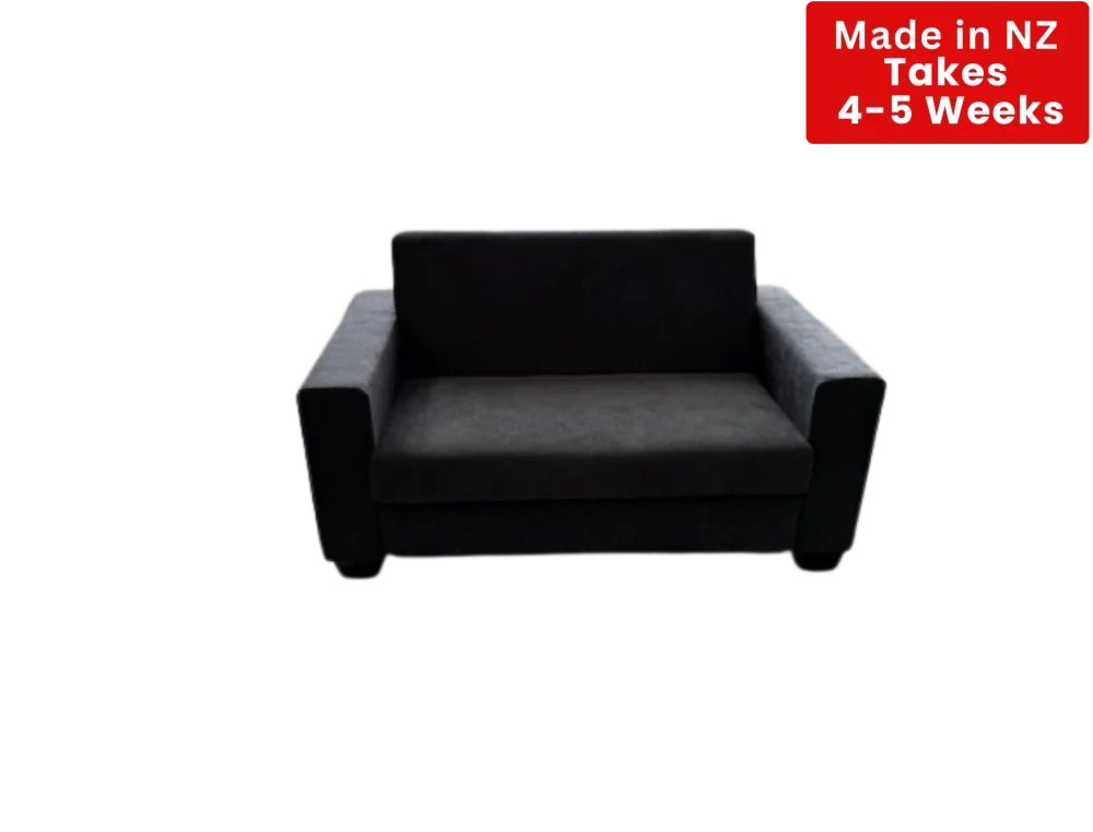 Nz Made Nido 2 Seater Sofa -Burwood Pewter/ Burwood Mist