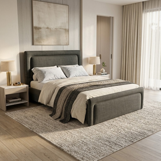 NZ Made Noir Bed Frame - alternate view