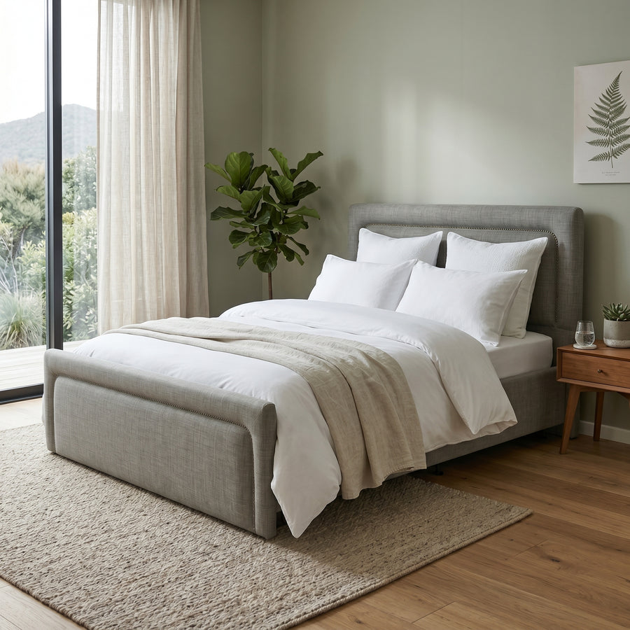 NZ Made Noir Bed Frame + Venus Medium Mattress — Bed Bundle | Furniture World NZ