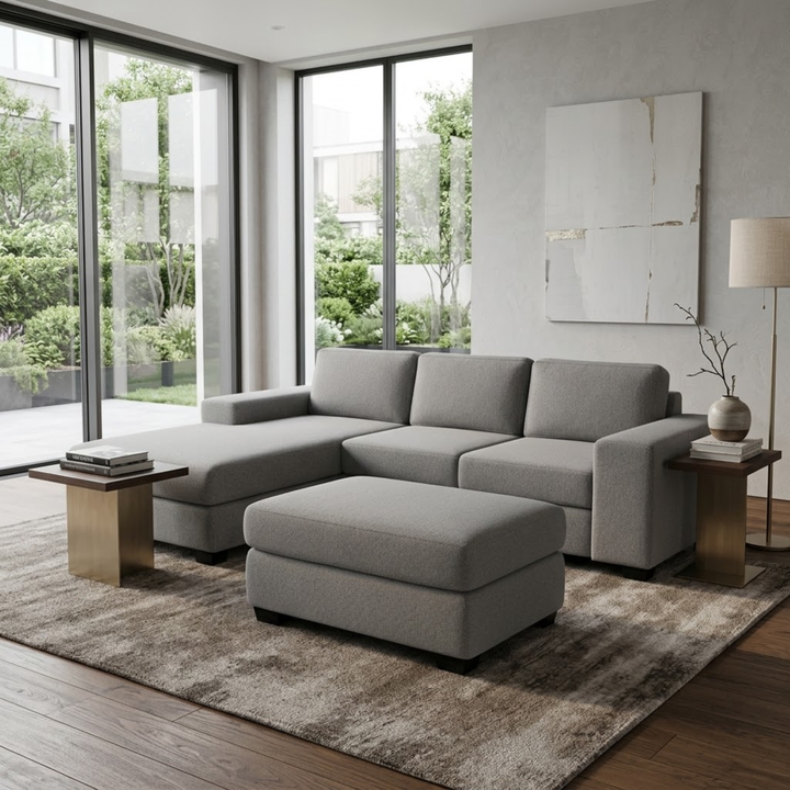 NZ Made Prisma 3 Seater Corner Sofa With Reversible Chaise