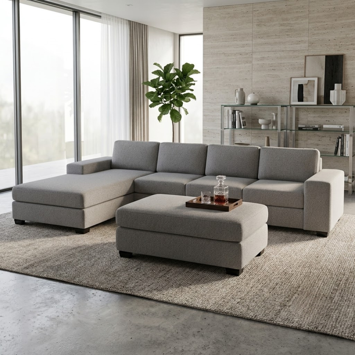NZ Made Prisma 4 Seater Corner Sofa With Reversible Chaise
