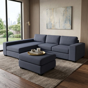 NZ Made Prisma Long-Arm With Chaise Corner Sofa