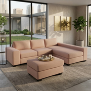 NZ Made Prisma Long-Arm With Chaise Corner Sofa
