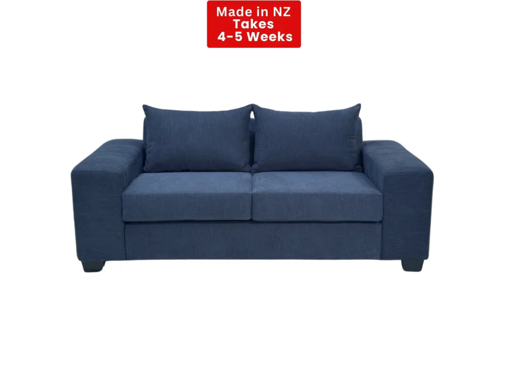 NZ Made Prisma Lounge Suite Collection 2 Seater / Onyx