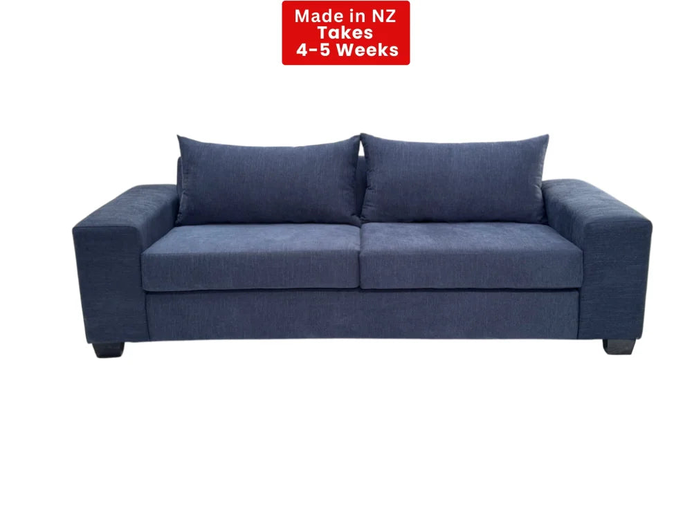 NZ Made Prisma Lounge Suite Collection 3 Seater / Onyx