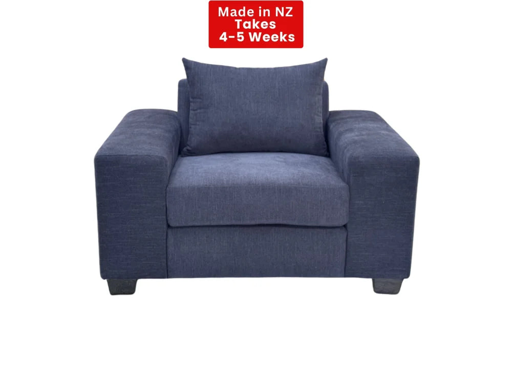 NZ Made Prisma Lounge Suite Collection Sofa Chair / Onyx