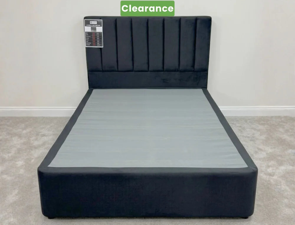 NZ Made Royal Bed Base Queen Raven Floor Model Bedroom Furniture Sets