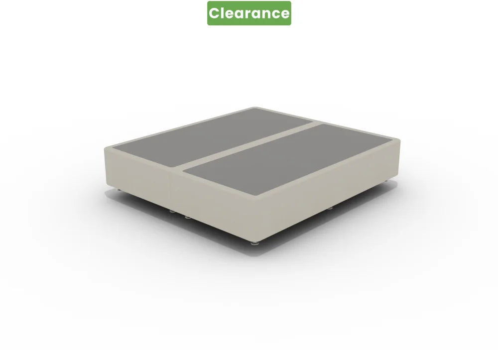 NZ Made Royal Bed Base Super King Calico Colour - Floor Model Bedroom Furniture Sets