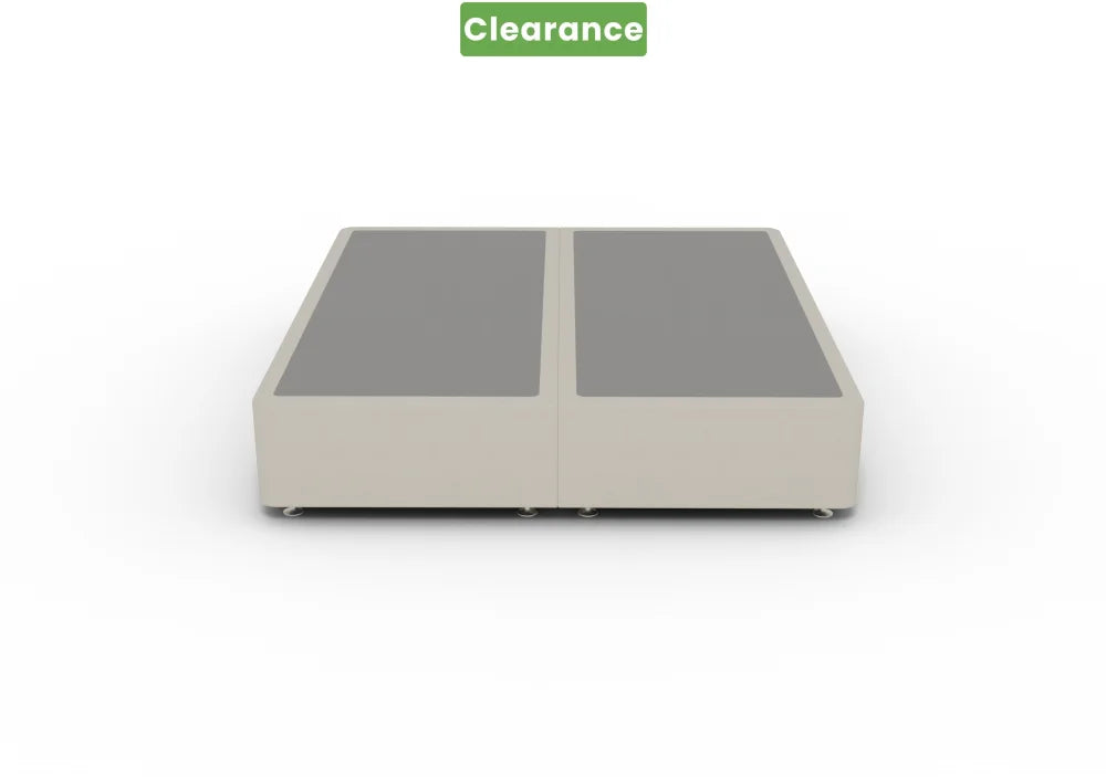 NZ Made Royal Bed Base Super King Calico Colour - Floor Model Bedroom Furniture Sets