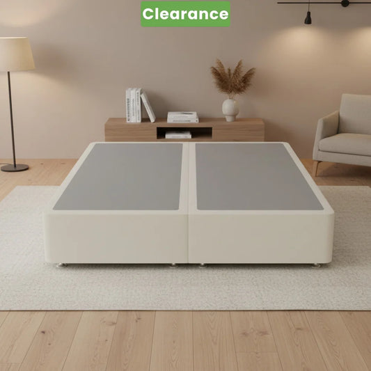 NZ Made Royal Bed Base Super King Calico Colour - Floor Model