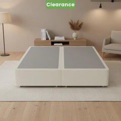 NZ Made Royal Bed Base Super King Calico Colour - Floor Model