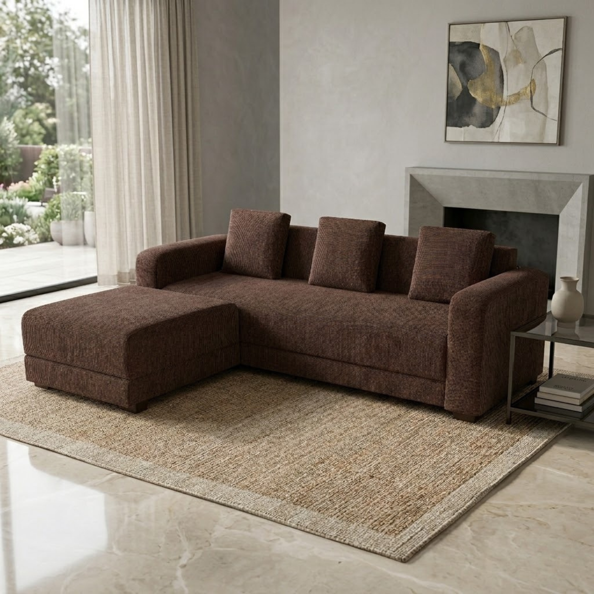 NZ Made Sigma 3 Seater Corner Sofa With Reversible Chaise