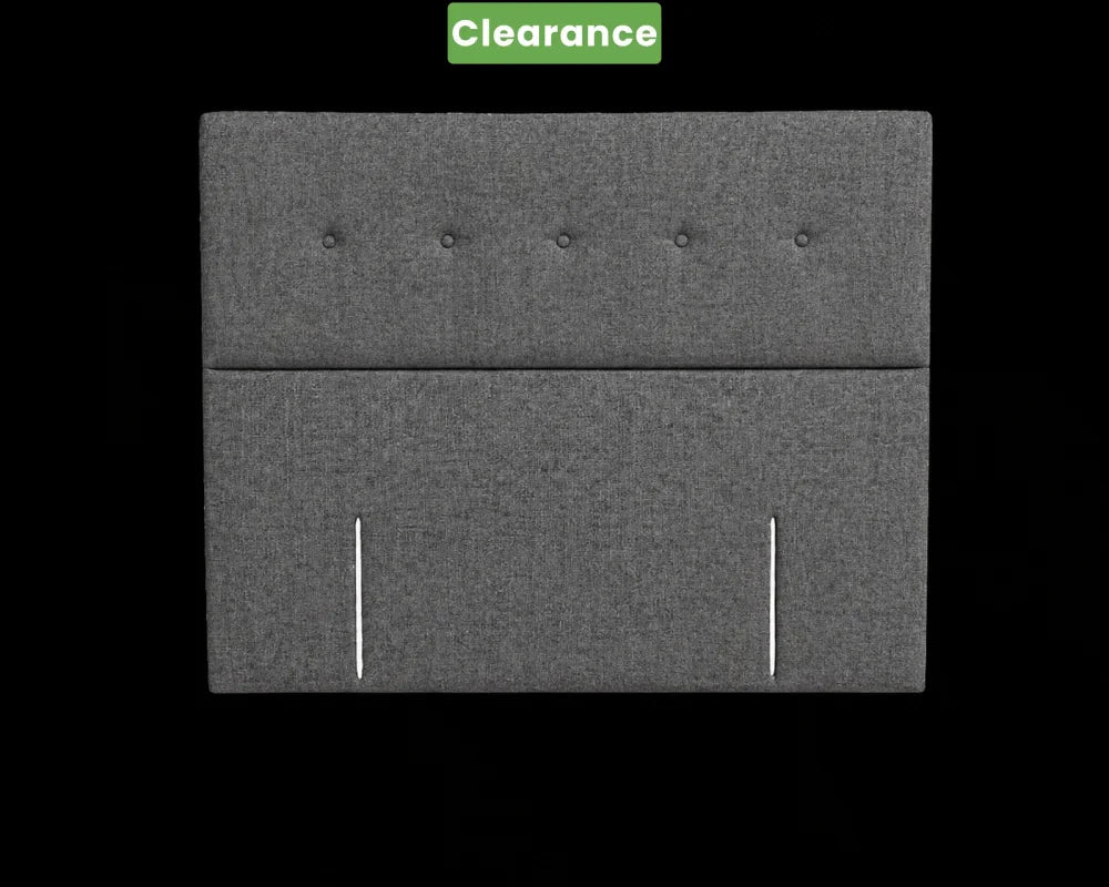 NZ Made SleepVault Headboard Zinc Colour Queen - Floor Model - Furniture