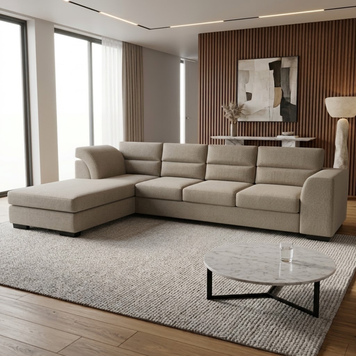 NZ Made Tivoli 4 Seater With Chaise Corner Sofa